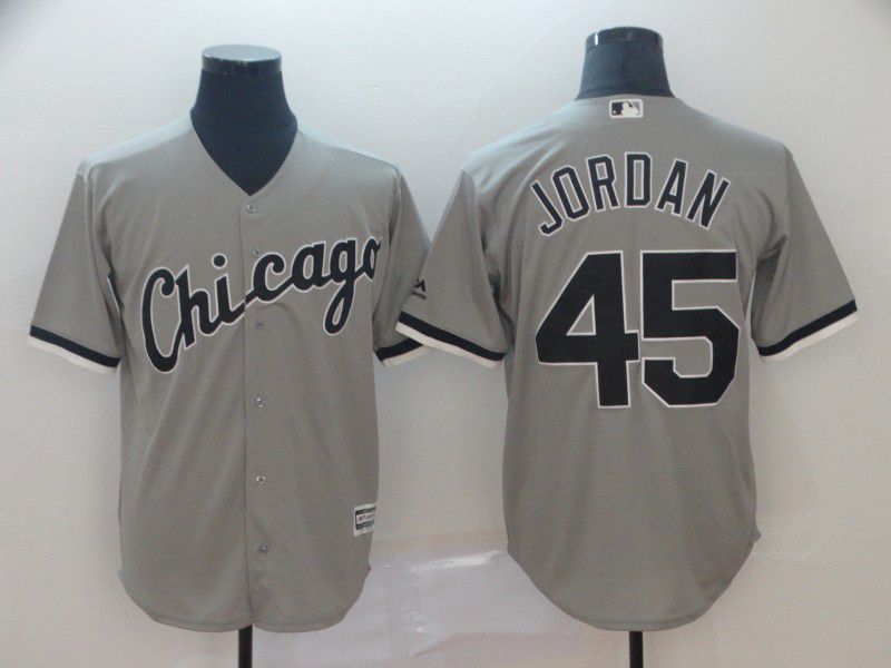 Men Chicago White Sox #45 Jordan Grey Game MLB Jersey->los angeles angels->MLB Jersey